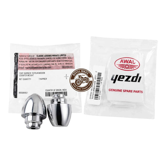 Jawa 42 Genuine Handle Bar Weight Set – OEM T0701JKW0030N