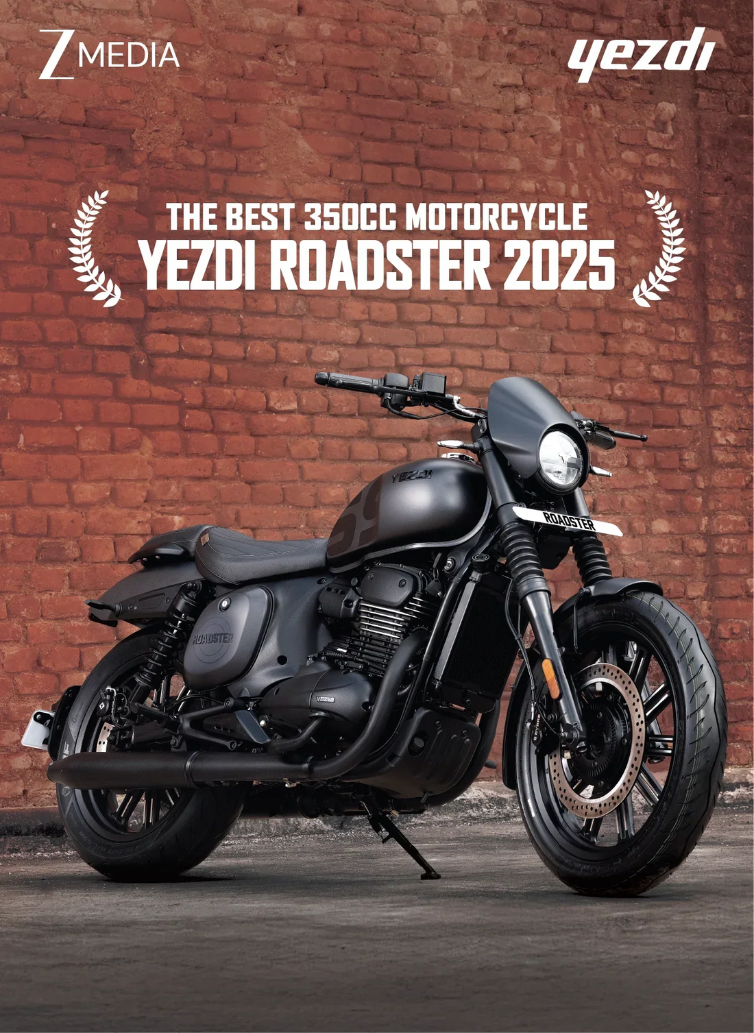 Yezdi Roadster Awarded as the Best 350cc Motorcycle