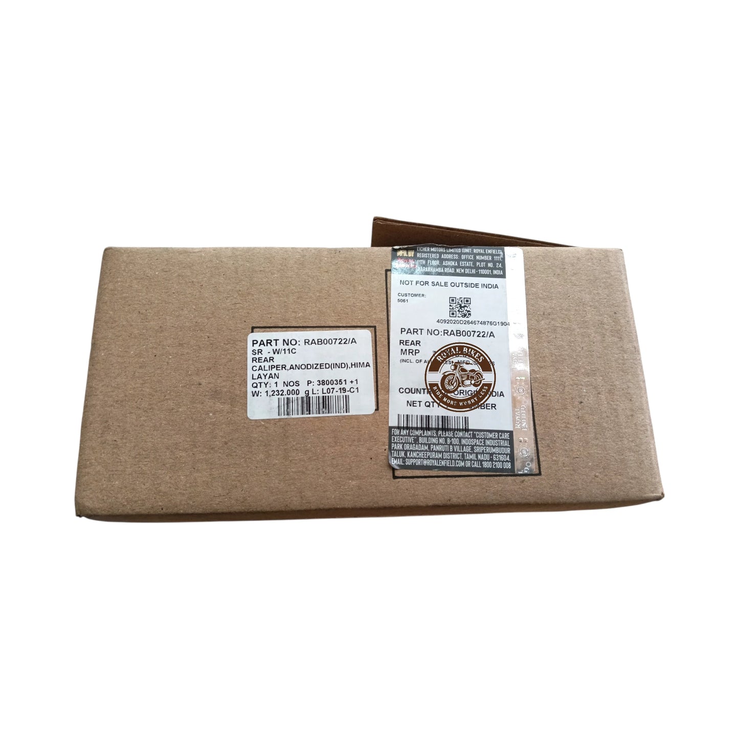 Rear Caliper Himalayan OEM Part No. RAB00722/A