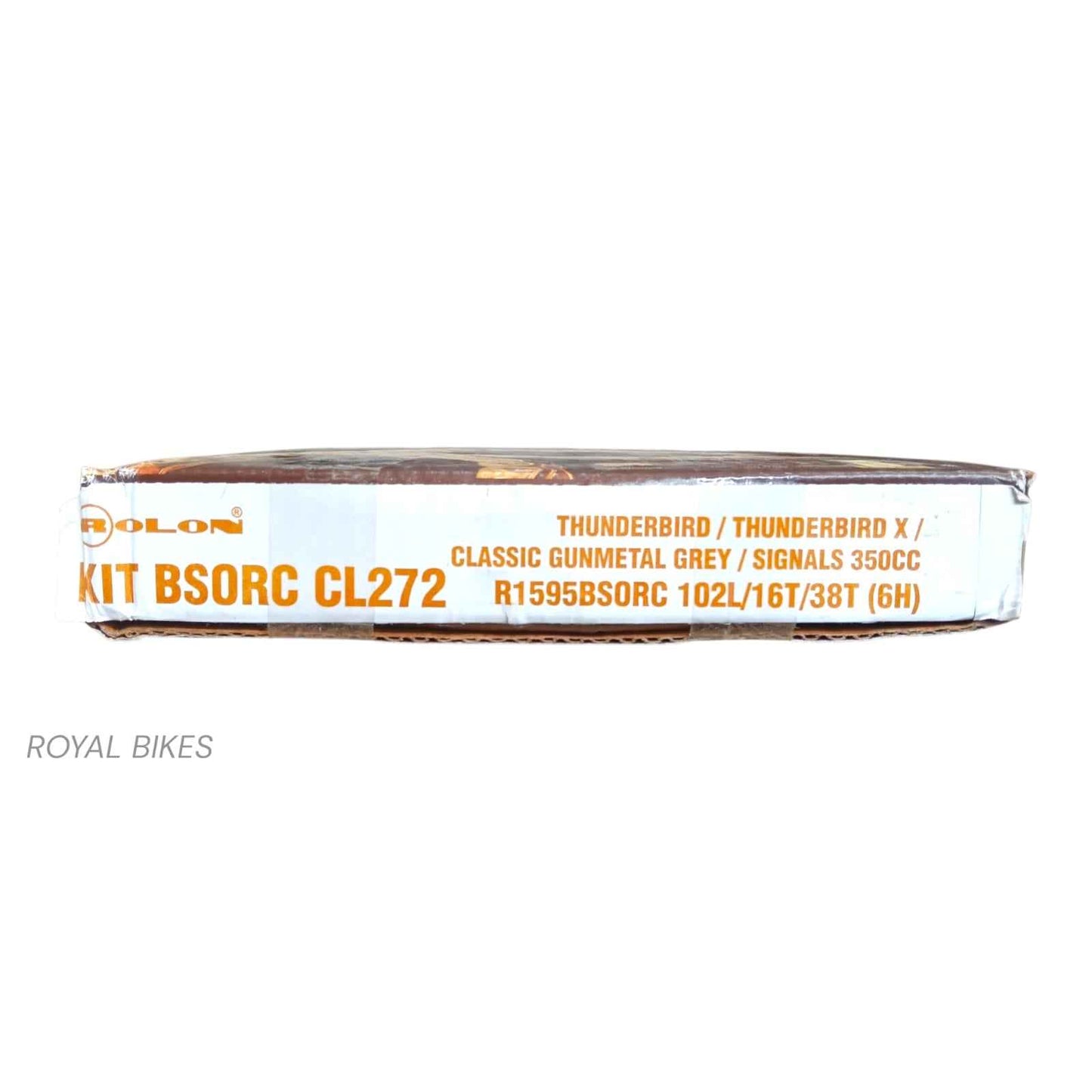 Rolon BSORC CL272 Brass Plated Chain Sprocket Kit for Royal Enfield Thunderbird, Thunderbird X & Classic 350 Signals