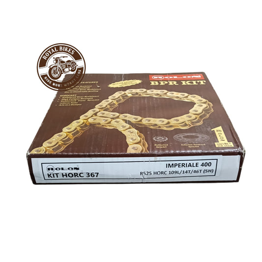 Rolon HORC 367 chain sprocket kit for Benelli Imperiale 400 motorcycle spare parts box