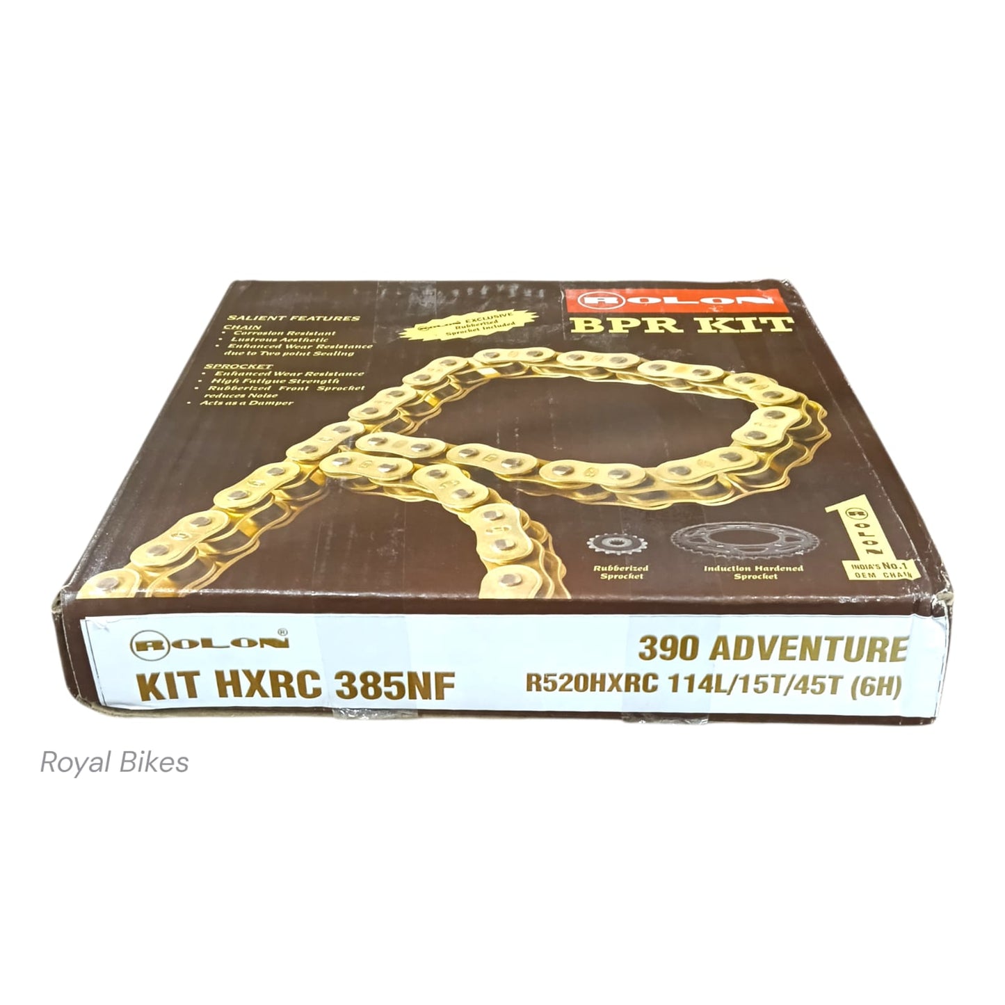 Rolon HXRC 385NF chain sprocket kit for KTM 390 Adventure R520HXRC 114L 15T 45T