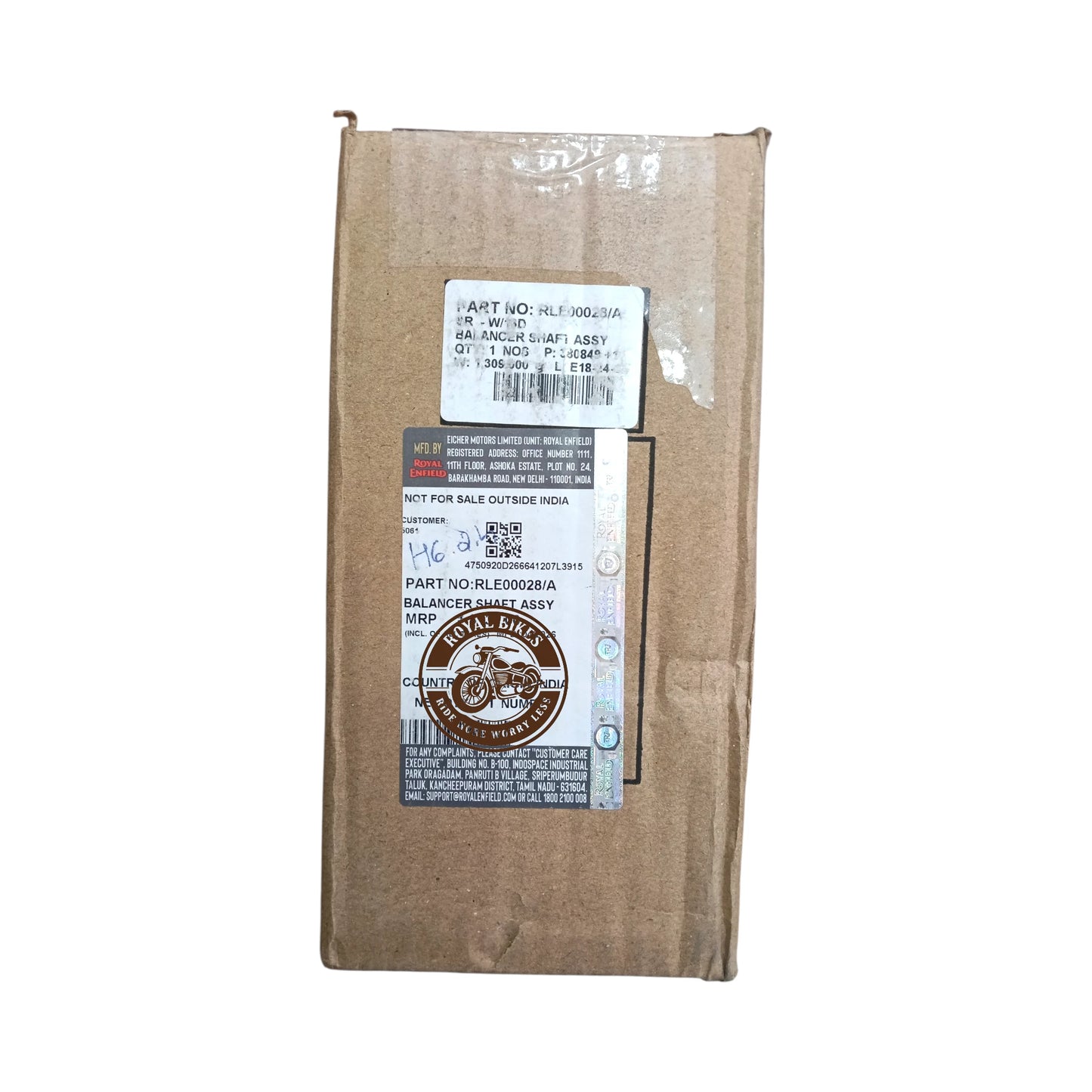 Royal Enfield Himalayan 411 BALANCER SHAFT ASSY RLE00028/A Genuine OEM Part BOX