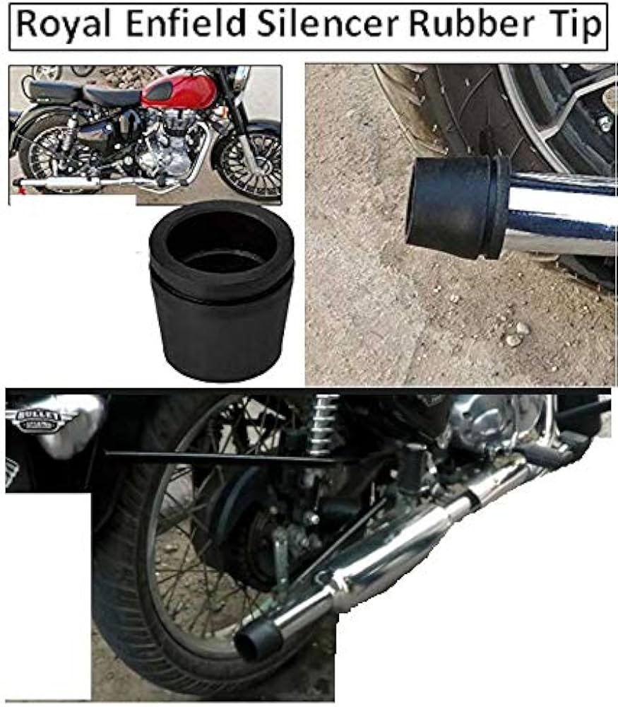 Silencer Rubber Royal Enfield Bullet for Exhaust End Protection