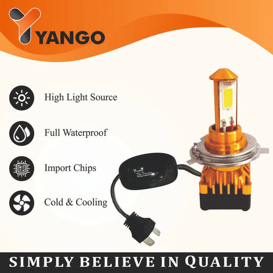 Yango High Power LED Headlight for ALL Bikes – 12V 45W