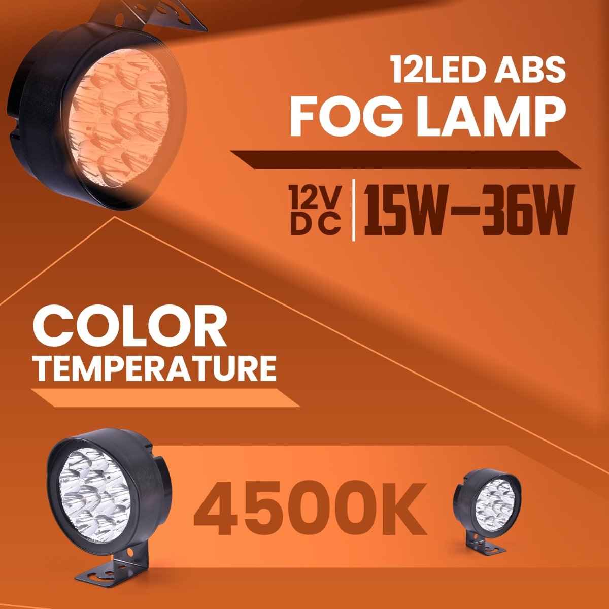 LGP 12 LED ABS Motorcycle Fog Lamp Waterproof