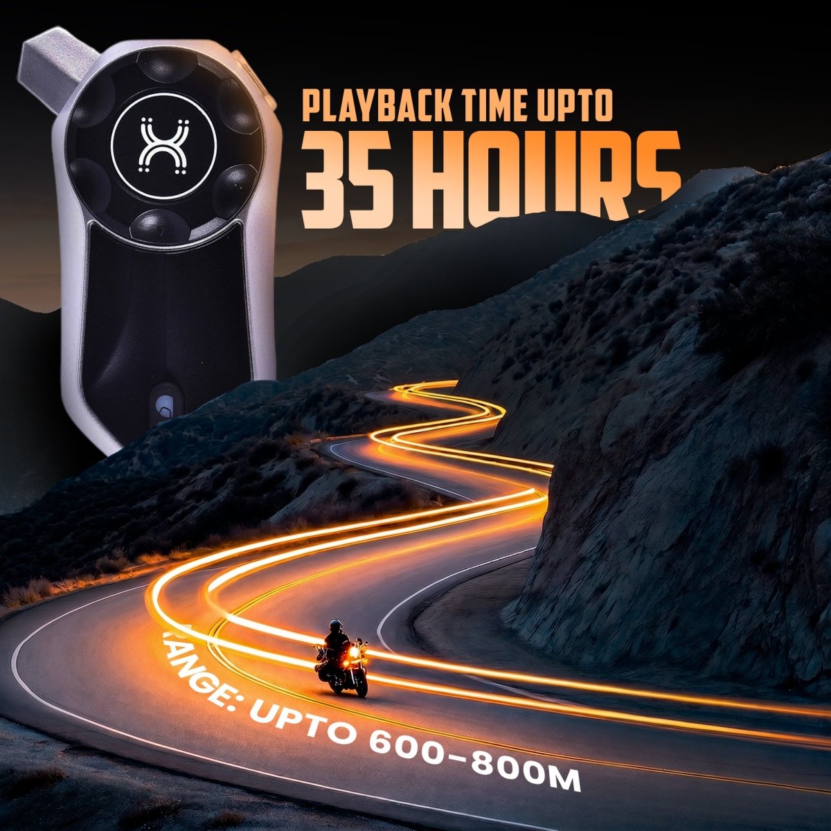 LGP X30 Pro Motorcycle Bluetooth Mesh Intercom Headset