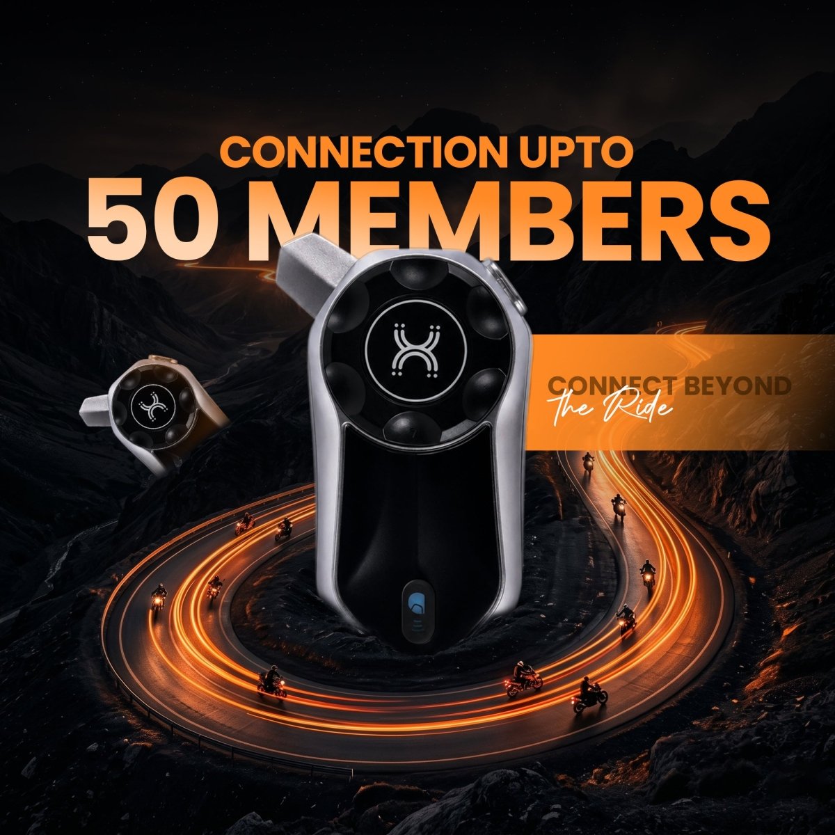 LGP X30 Pro Motorcycle Bluetooth Mesh Intercom Headset