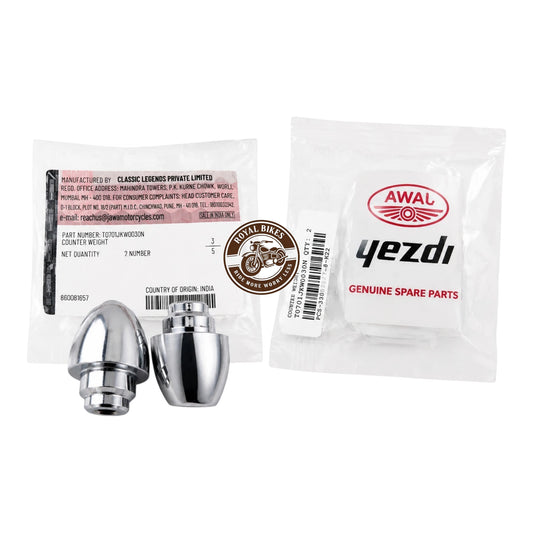 Jawa 42 Genuine Handle Bar Weight Set – OEM T0701JKW0030N