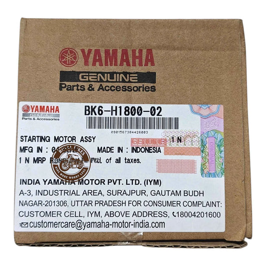 Yamaha Genuine Starter Motor (Self Motor) for R15 V3, R15 V4, MT-15 V1 & MT-15 V2 – OEM BK6-H1800-02